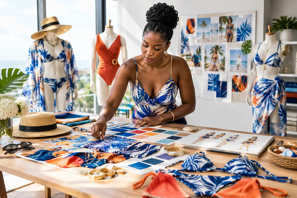 Style Matching Swimwear Prints That Look Intentional
