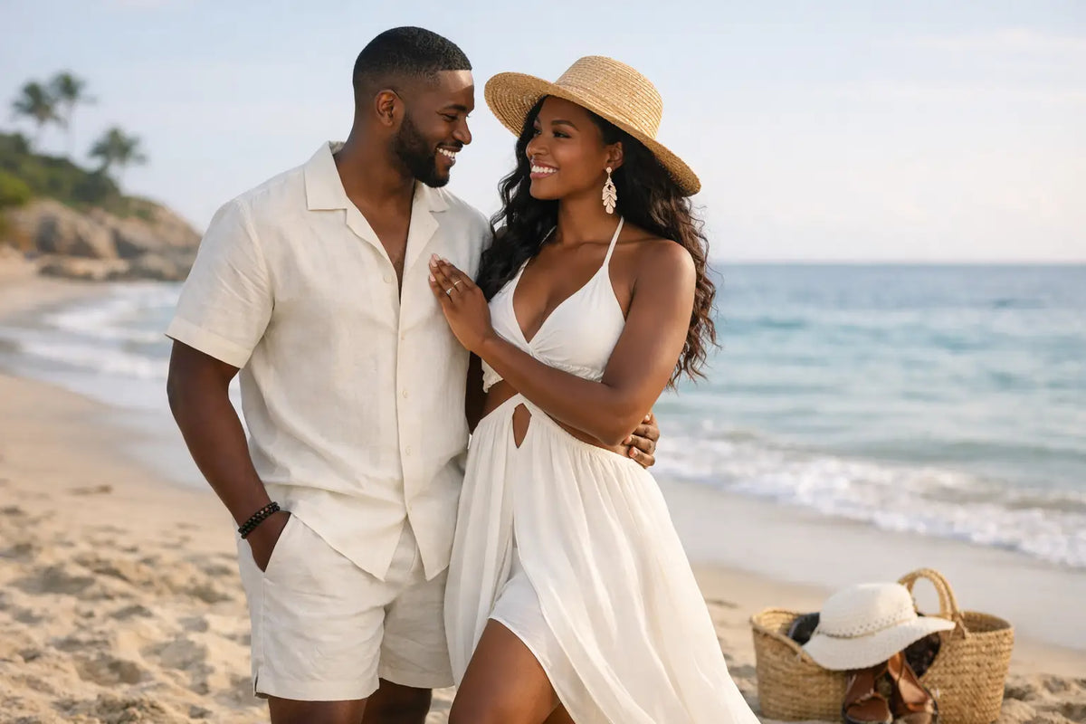 How to Plan Beach Photo Outfits for Couples