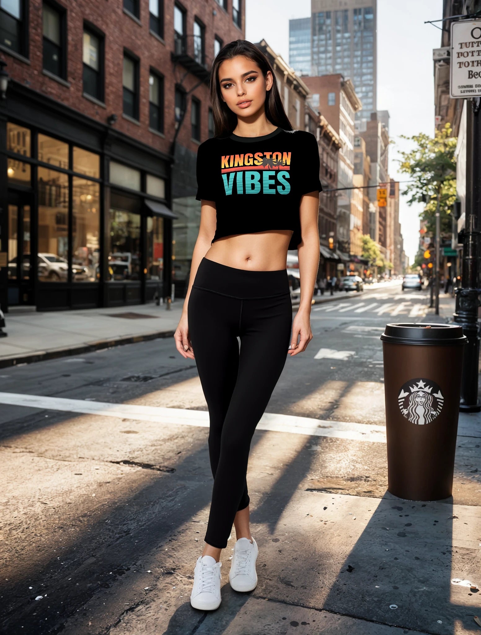 Women’s crop top - Kingston Vibes - Ivrie Blu 