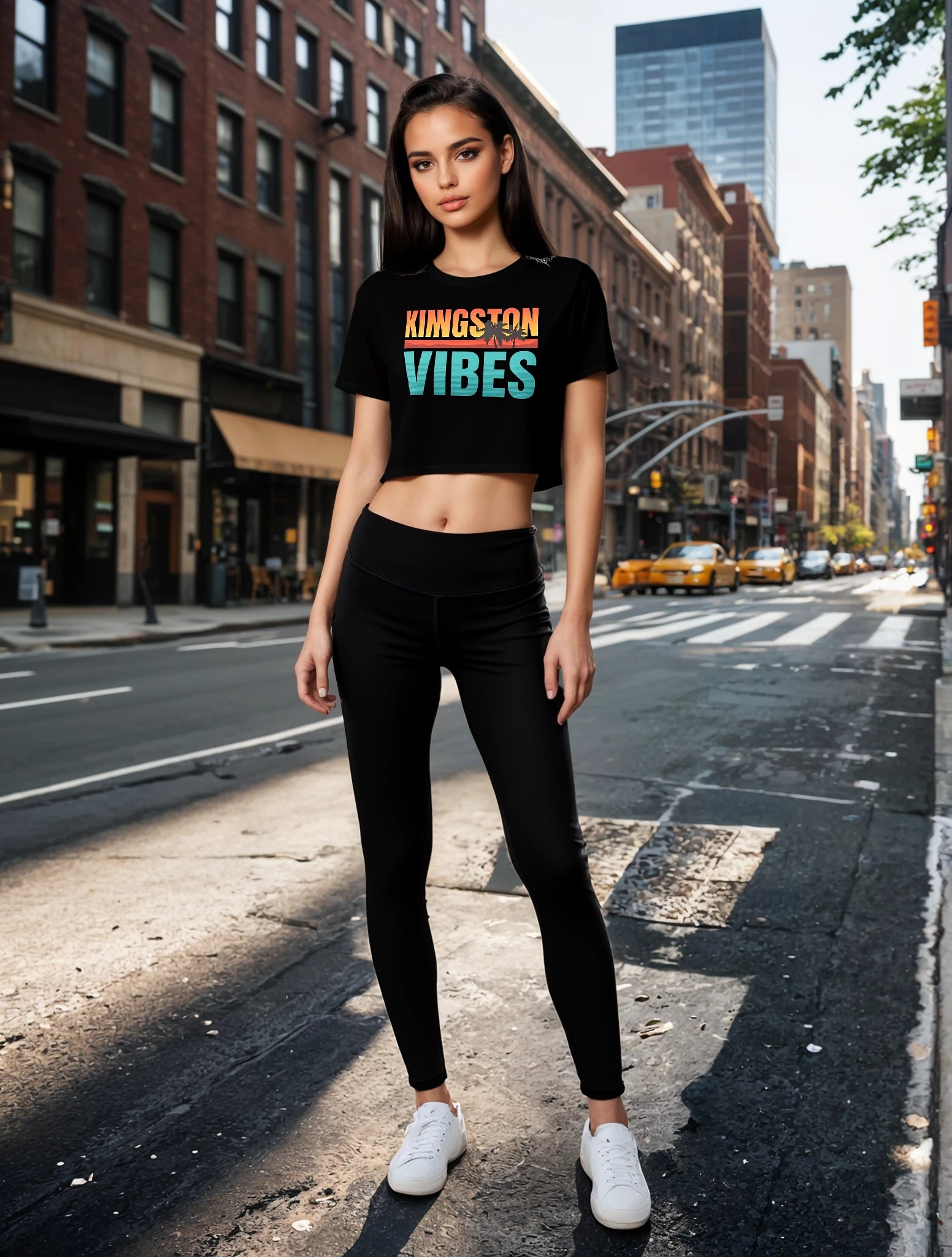 Women’s crop top - Kingston Vibes - Ivrie Blu 