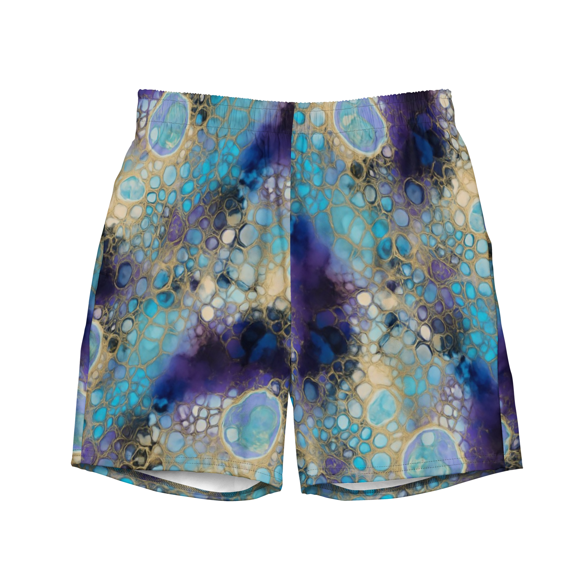 Couples Swim Trunks – Turquoise Waters (His & Hers) Ivrie Blu