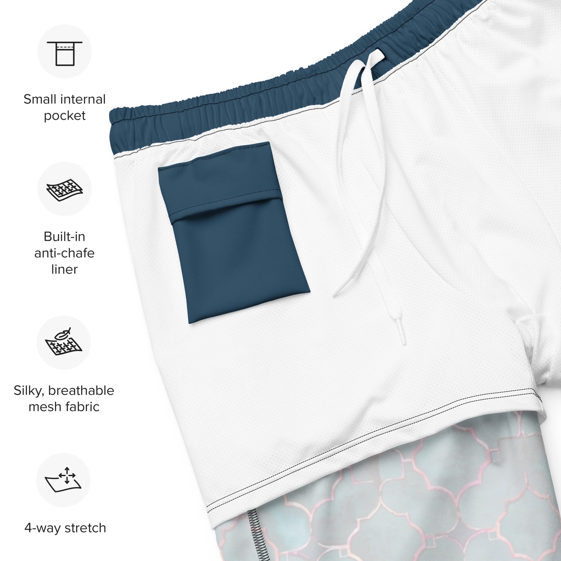 Couples Swim Trunks – Polished Gem (His & Hers) - Ivrie Blu 
