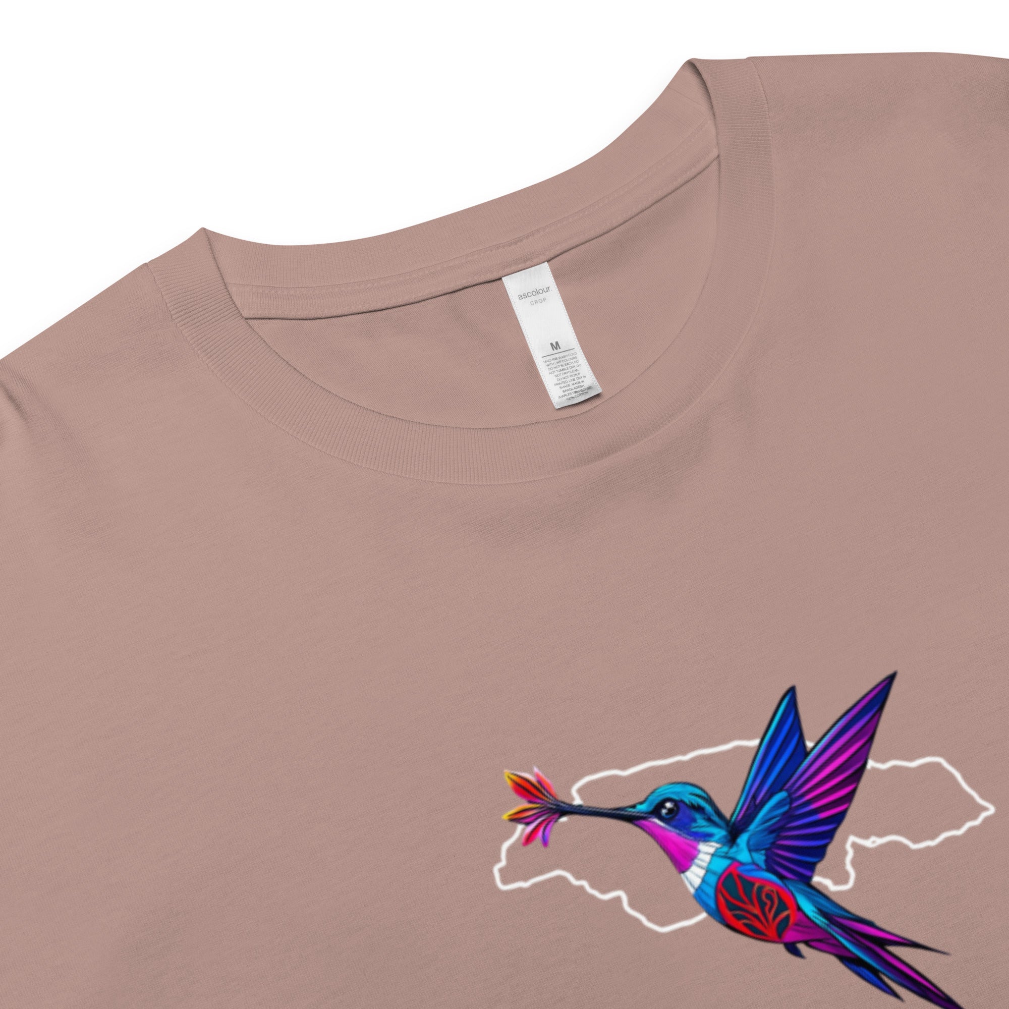 Jamaica Hummingbird Love Crop top - Ivrie Blu 